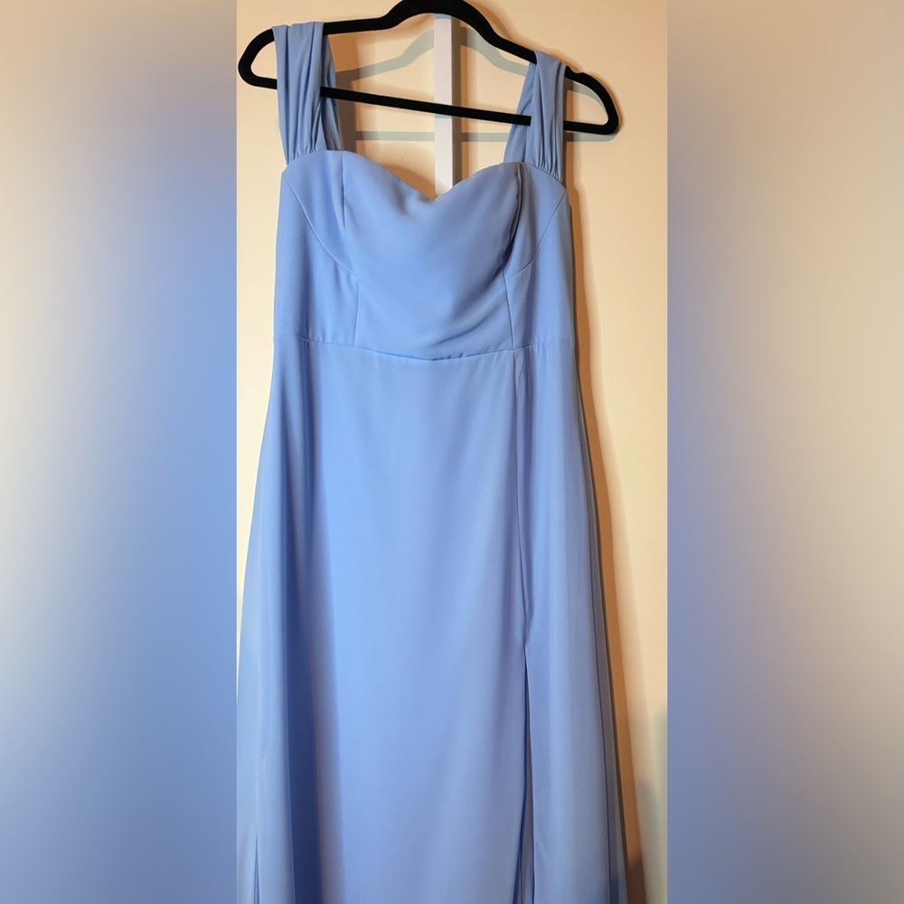 Lulu’s Light Blue Off Shoulder Maxi dress-Size Large - Picture 7 of 13